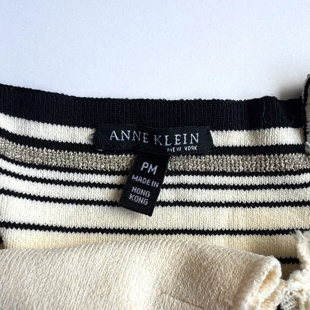 Anne Klein 90s Striped Knit Halter Tank Top